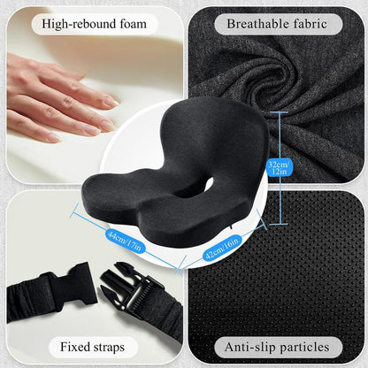 Ergonomic seat cushion for Truckers